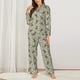 thumbnail image 2 of Balery Bees And Chamomile Conjunto de Pijama con Estampado para Mujer, Conjunto de Dos Piezas con Manga Larga, Ropa de Dormir Suave con Bolsillos, Pijamas Cómodos-Large, 2 of 7