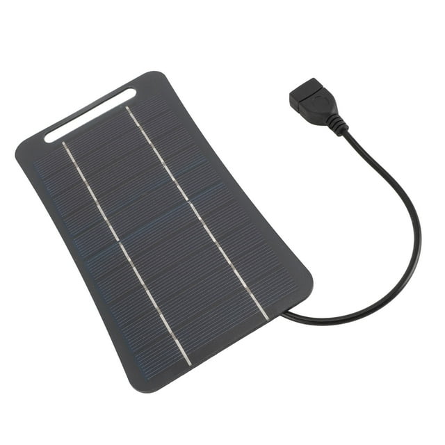 Solar Panel Charger, 5W 5V Solar Panel Portable Solar Power Charger USB Monocrystalline Solar Panel Module Portable Solar Charger for Camping Travel Outdoor