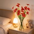 thumbnail image 4 of ddioayh Artificial Flowers 7 Fork Realistic Pansy Bouquet for Home Decor Wedding Party Decoration Durable Faux Floral Arrangement, 4 of 5