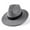 as shown, variant on Classic Gray Felt Fedora Hat Wide Brim with Black Band Stylish Unisex Vintage Fashion Hat for Men Women