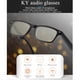 thumbnail image 3 of Gafas de audio inteligentes Irfora Gafas de audio inteligentes de forma inalámbrica BT Gafas de música Música y llamadas manos libres Marco de anteojos polarizados con micrófono para hombres y mujeres Irfora Gafas de audio inteligentes, 3 of 7