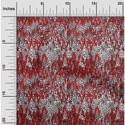oneOone Viscose Chiffon Red Fabric Animal Skin Craft Projects Decor Fabric Printed By The Yard 42 Inch Wide-KMZ
