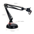 thumbnail image 2 of SHOWERORO Black Metal Abs Desktop Mic Stand 1Set Adjustable Position for Microphone and Mobilephone Use, 2 of 8