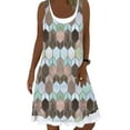thumbnail image 1 of Gvmfive Summer Dresses for Women Round Neck Casual Printed Loose Beach Party Dress, 1 of 4
