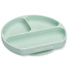 Simka Rose Silicone Suction Plate for Baby and Toddler - Divided Kids Plate - BPA Free - Dishwasher and Microwave Safe (Sage)