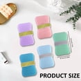 thumbnail image 3 of Dual Sided Soap Exfoliating Bath Sponge 2 Pack, Shower Soap Holder Sponge, Soft Foam Exfoliating Body Scrubber Pad, Portable Lather Soap Saver Pouch, Reusable Cleansing Bath Accessory, 3 of 6