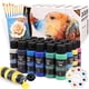 thumbnail image 1 of 24 Colores Pinturas Acrilicas, Kit Pintura Acrilica, Pintura Acrilica Profesional, Juego de Pinturas Acrilicas 59ml, 24 Colores (59ml) + 10 Pinceles y 5 Hojas de Papel, Ideal para Arte en Vidrio, Tela, 1 of 8