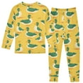 thumbnail image 2 of joogoo Cartoon Duck 2 Piece Long Sleeve Tee and Pants Cotton Pajama Set 3T, 2 of 7