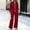 Wine, variant on IUYRTFE Women's Zip Up Jacket and Wide Leg Pants Set 2 Piece Casual Tracksuit Solid Color