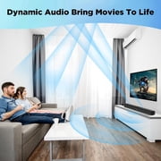 COWIN Sound Bar for TV, 2-in-1 Detachable Soundbar with Auto Volume Boost, TV Speakers with 3 EQ Modes, Bluetooth 5.3/ARC/Opt/AUX Connection for PC/Gaming/Projectors
