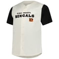 thumbnail image 2 of Men's-Fanatics  Cream Cincinnati Bengals Vintage Full-Button Short Sleeve Top, 2 of 3