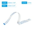 thumbnail image 2 of Uxcell FFC Ribbon Flat Flexible Cable 18 Pin 0.5mm 200mm (B Type) for LCD Laptop 10 Pack, 2 of 5