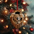 thumbnail image 3 of Fwttom Animal Christmas Tree Ornaments - Adorable Creatures 2D Flat Hanging Holiday Vacation Party Christmas Decorations, Lovely Gift for Family Friends, 3 of 5