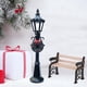 thumbnail image 5 of Calle De Navidad En Miniatura, Asiento De Banco De Parque, Mini Farola, Modelo De Casa De Muñecas, Camino De Pueblo De Navidad, Accesorios De Jardín De Hadas, 2 Uds. Minnieouse HA039251-00, 5 of 6