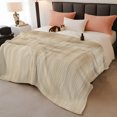 thumbnail image 3 of Orange Brown Fleece Throw Blanket for Couch, Modern Abstract Art Ombre Striped Microfiber Flannel Blanket for All Season, Lightweight Soft Throw Blankets for Girls, Kids, Teens, 40"x60", 3 of 9
