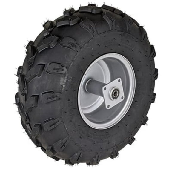 RedCap Silver Rear Tire & Wheel Rim Assembly Pre-Mounted for Coleman Mini Bikes