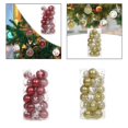 thumbnail image 4 of 30 piezas de adornos de bolas de Navidad, decoraciones colgantes para árboles de Navidad, 6 cm, 4 of 5