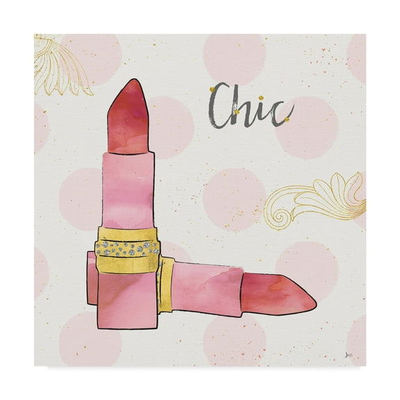 Trademark Fine Art 'Fashion Blooms III Pink' Canvas Art by Jess Aiken