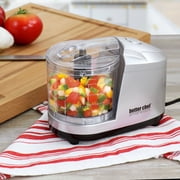 Better Chef 1.5 Cup Safety Lock Compact Chopper in Silver