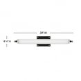 thumbnail image 5 of Rollins - Light Black And Chrome Multi Color Industrial / Transitional - LED Steel, 5 of 8