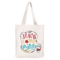 thumbnail image 4 of Bolsa de mano ELEGANTPARK Teach Love Inspire Teacher Gifts, color marfil, 4 of 7