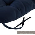 thumbnail image 5 of Greendale Home Fashions 21 x 42-inch Solid Color Outdoor Seat/Back Chair Cushions (Set of 2) (Cushions Only) Navy, 5 of 5