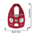 thumbnail image 1 of Rock Climbing Pulley Sturdy Outdoor Use Mountaineering Sheave Fittings Rock Climb Pulleys Accessories Rope Block Device Rigging Pulleys Wheel Accessory, 1 of 8