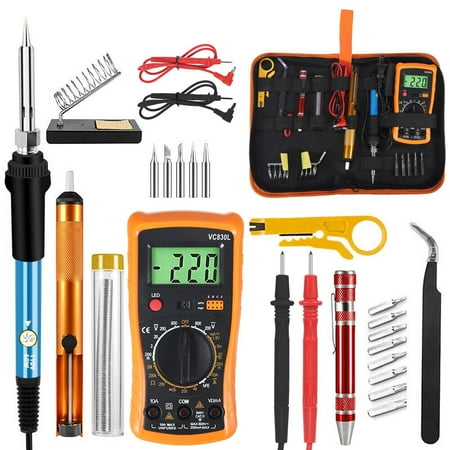 

60W Electric Soldering Iron Gun Tool Kit Welding Desoldering Pump Tools Set 110V