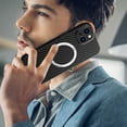 thumbnail image 3 of Carbon Fiber Magnetic Charging Case Compatible with iPhone 14 Pro Max Ultra Thin Shockproof Case Compatible with Magsafe-Green, 3 of 6