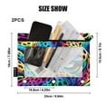 thumbnail image 3 of Rainbow Leopard 2 Pack Pencil Pouch for 3 Ring Binder Smooth Zipper Folders with Pockets Clear Window Pencil Case, 3 of 6