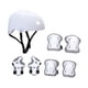 thumbnail image 1 of Conjunto de casco de bicicleta para niños, equipo de patineta con rodilleras, coderas y muñequeras para Blanco, 1 of 9