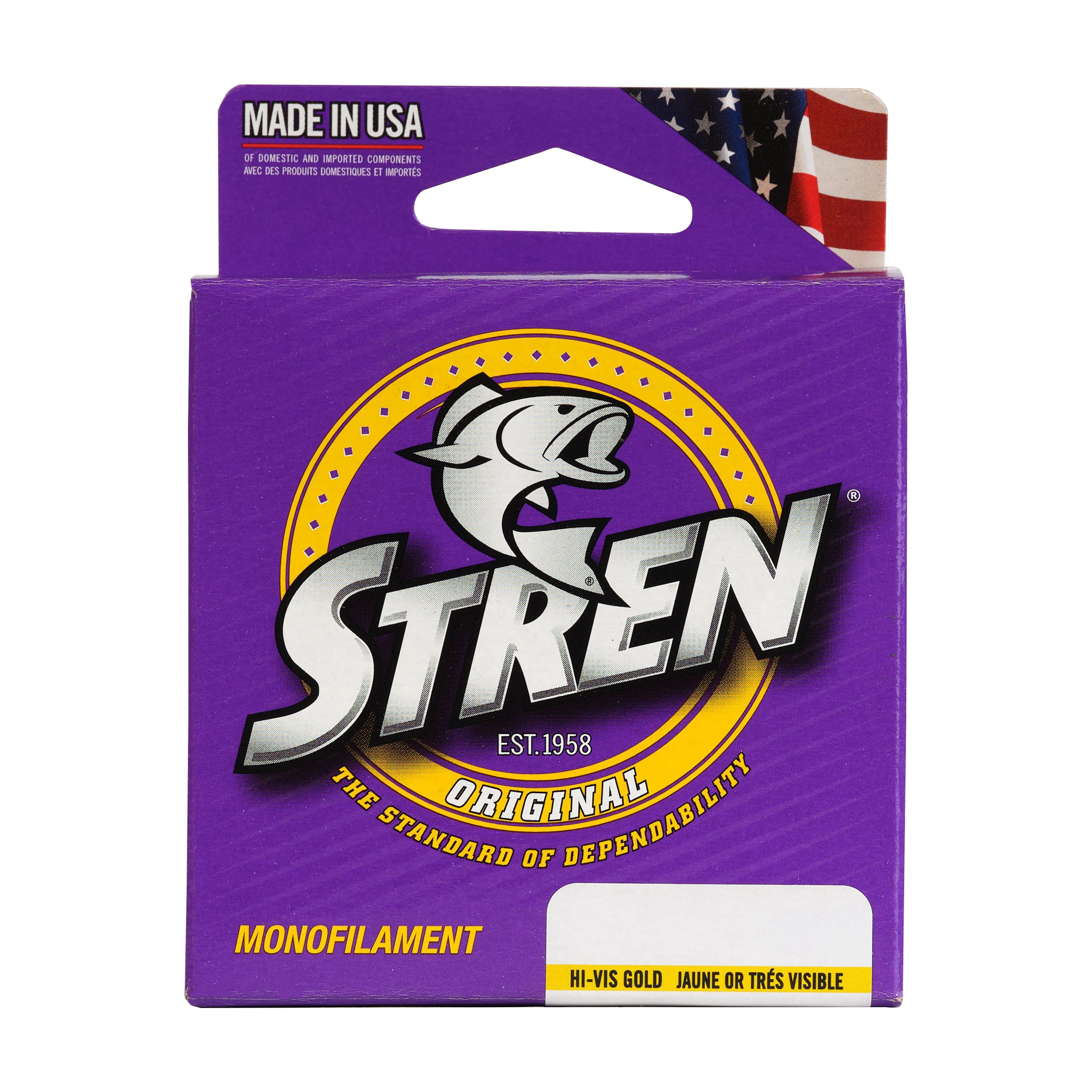 Stren Original® Monofilament Fishing Line, Hi-Vis Gold, 6 lb Test Strength, 100 yd
