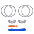 thumbnail image 6 of Matte Chrome Silver Accent Rings Replacement Buttons for Xbox One Elite&Series 2 Controller, 6 of 9