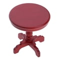 thumbnail image 2 of HILABEE Meuble Miniature Vintage Table d'Appoint Ronde en Bois pour Décoration de Maison de Poupée 1/12, 2 of 9