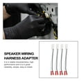 thumbnail image 2 of NIAIZEK 4-Pack White Car Speaker Wiring Adapters, Quick Install Plugs Compatible with Most Vehicle Audio Systems, 2 of 6