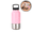 Pink, variant on Premium Stainless Steel Vacuum Insulated Dog Water Bottle with Detachable Bowls, Portable Travel Pet Hydration for Outdoor Adventures, Hiking & Camping
