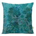 thumbnail image 1 of VargottamSquare Pillow Cover - Decorative Pillow Covers18x18 Inches,PrintedTeal BlueThemePillowcase, DecorativeSquareCushionCovers, 1 of 1