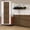 Walnut, variant on Wall Wainscoting Panel Kit,8-Pack 38.6"x9.8"(98x25cm) Slat Panels with 2-Pack Molding Trims,Beadboard Board and Batten Panels,DIY Wall Panel Kit - Cover 21.6 Sq.Ft (Walnut)