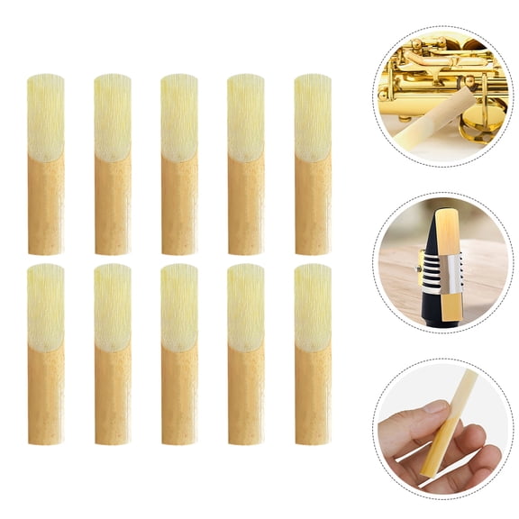 TABLETREANDS Alto and Soprano Saxophone Reeds 10Set Bamboo Professional Design for Music Practice and Performance