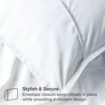 thumbnail image 4 of Bare Home Pillow Sham Set - Premium 1800 Collection - Double Brushed - Euro, White, 4 of 7