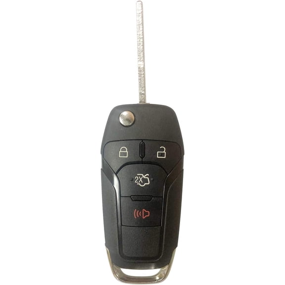 Replacement For 4 Button 2013 2014 2015 2016 Ford Fusion Keyless Entry Remote Flip Key Fob 164-R7986 N5F-A08TAA;by AUTO KEY MAX (SINGLE)