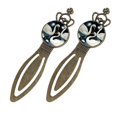 thumbnail image 2 of Swans Vintage Copper Crown-Shaped Bookmarks - Reading Accessories for Book Lovers, Set of 2 Stainless Steel Bookmarks, 2 of 5