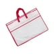 thumbnail image 2 of Organizador de armario, organizador de ropa, 27,6 x 19,7 pulgadas, bolsa para guardar edredones, mantas, colchas, almohadas, juguetes y sábanas. borde rojo, 2 of 8
