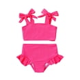 thumbnail image 1 of Traje de baño YOUNGER TREE para niñas pequeñas de dos piezas a rayas de 18 a 24 m, 1 of 5