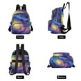 thumbnail image 2 of JIALIOU Mini Backpack Purse for Women Quilted Casual Daypack Small Travel Shoulder Bag, Abstract Swirling Galaxy, 2 of 7