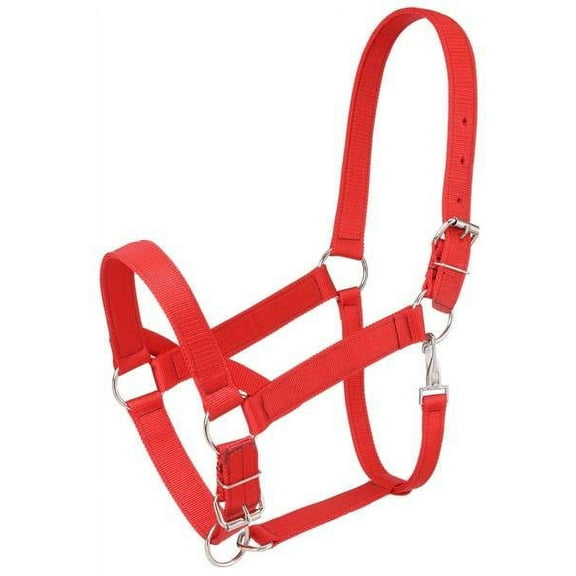 Tough-1 Nylon Draft Halter Red