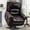 Dark Brown, variant on MEETWARM Large Power Lift Electric Recliner Chair with Massage and Heat, Overstuffed Wide Recliner for Elderly, Heavy Duty Recliner for Living Room with 2 Remote Controls/USB Ports/Side Pockets(Gray)