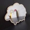 thumbnail image 2 of HEALEEP Petit Miroir Mural Forme de Mouton Acrylique Reflet sur Verre 1 Ensemble, 2 of 8