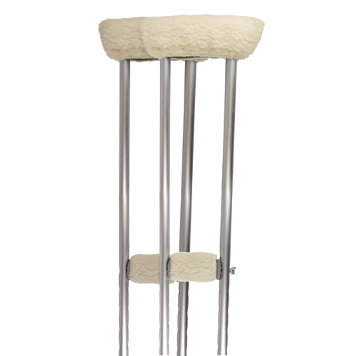Soft N' Plush Comfort Crutch Fleece Covers Set