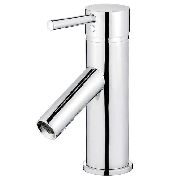 Bellaterra Home Malaga Single Handle Bathroom Vanity Faucet with Drain without Overflow in Polished Chrome